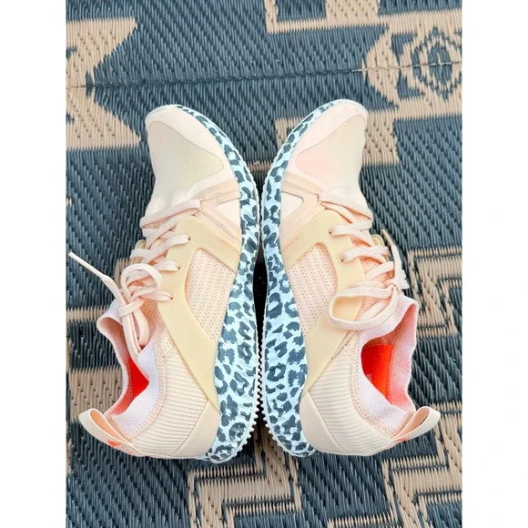 Adidas Stella McCartney Training Shoes Knit Sneakers Peach US 7.5 - Picture 7 of 8